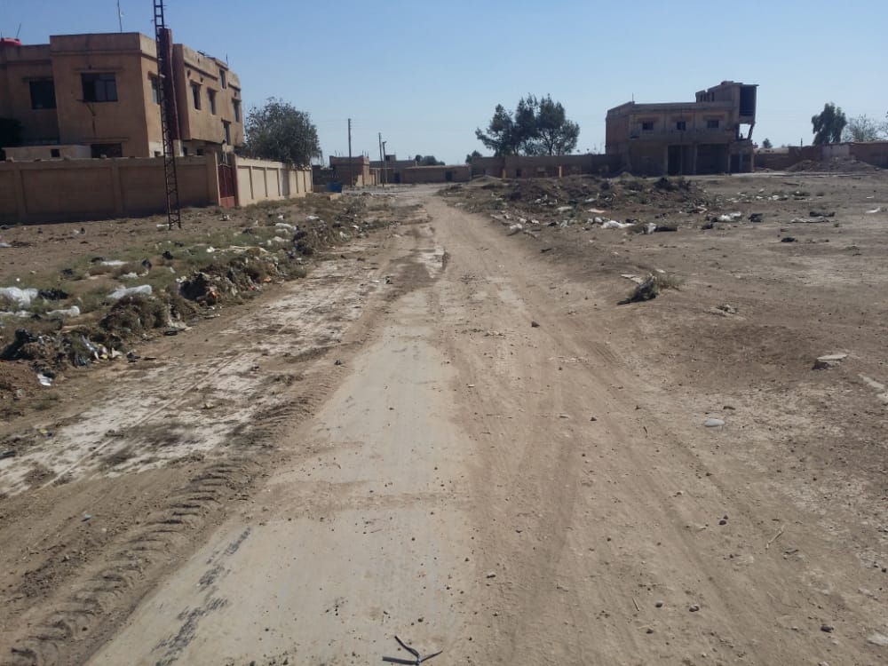 إعادة تأهيل الطرق ضمن ناحيه تل حميس