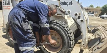 تحديث أعمال مشروع صيانة آليات بلديات الجزيرة – خطوات ثابتة نحو بنية خدمية متطورة.