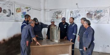 التحديث الاسبوعي لاعمال مشروع صيانة اليات بلديات الجزيرة