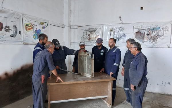 التحديث الاسبوعي لاعمال مشروع صيانة اليات بلديات الجزيرة