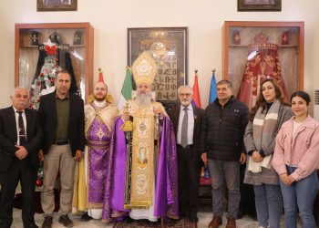 زيارة كنيسة هاكوب وفد بلدية قامشلو